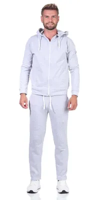 Obrázek produktu pro Pánská tepláková souprava Fitness s kapucí; Grey-Melted XXL