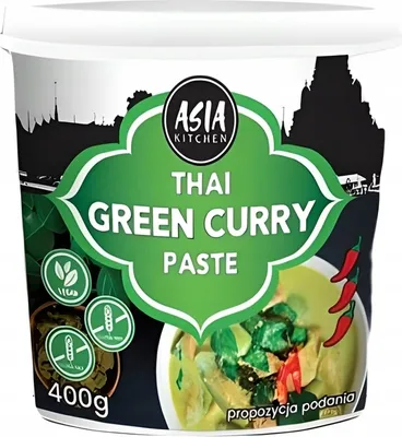 Zdjęcie produktu dla Zielona pasta curry 400g - Asia Kitchen