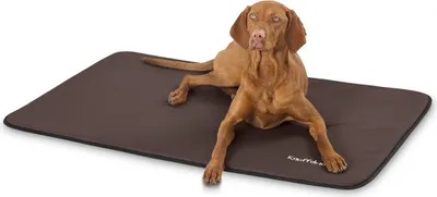 Produktbild von Knuffelwuff Kunstleder Hundematte Cheyenne XXL 120 x 80cm Braun