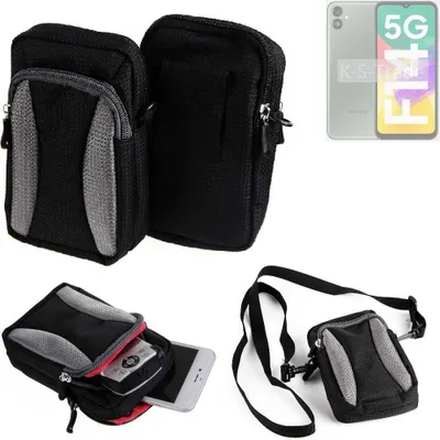 Produktbild von K-S-Trade Holster Schutz Hülle kompatibel mit Samsung Galaxy A14  Handy Hülle Gürteltasche Umhängetasche mit Zusatzfach schwarz