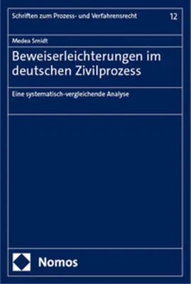 Produktbild von Beweiserleichterungen im deutschen Zivilprozess