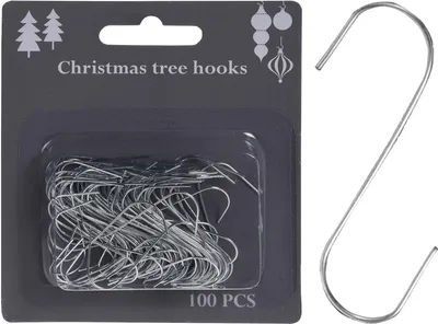 Productafbeelding van Haakjes voor kerstdecoraties, verpakking van 100 stuks