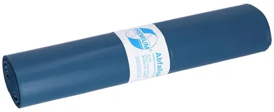 Produktbild von DEISS PREMIUM Abfallsack 120 Liter blau, 1,126 g/Rolle, Typ 100 | Rolle (15 Stück)