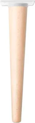 Produktbild von Tarrox Möbelfuß SCANDIA Ø 24-48 x 300 mm Holz buche weiß 1 Stück