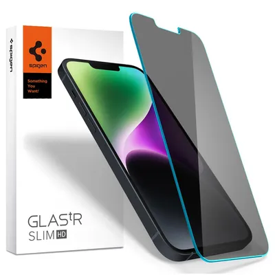 Produktbild von Spigen AGL03393, 17 cm (6.7"), Smartphone, Rahmenloser Blickschutzfilter, 9H