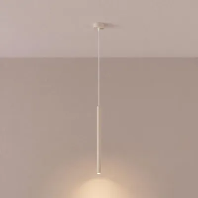 Produktbild von Pendelleuchte Metall D: 25 cm H: max. 120 cm Beige G9 rund Modern