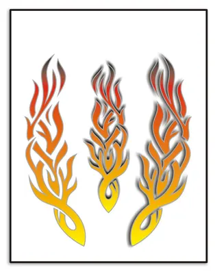 Produktbild von Aufkleber -Set von Stammesflammen