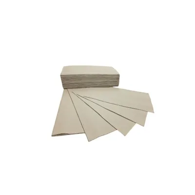 Image de 4000 x Essuie-mains en papier 1 épaisseur Essuie-mains en papier zigzag 25x23cm GRIS