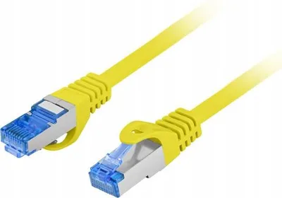 Immagine prodotto di Cavo patch Lanberg S/FTP cat.6A 0,25 m LSZH CCA fluke passato giallo