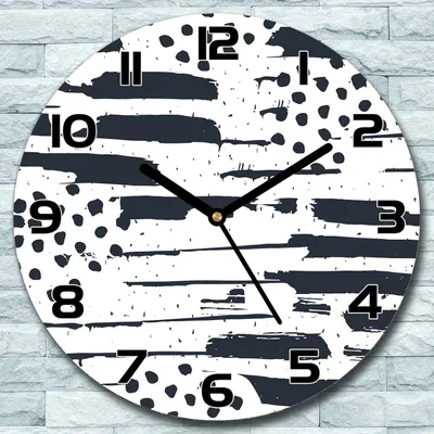 Produktbild von Wanduhr aus Glas Rund fi 30 Abstraktion Quarz Deko Schlafzimmer Büro