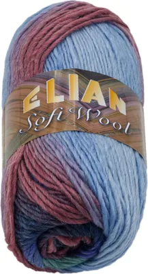 Obrázok produktu pre Priadza SOFT WOOL - 100 g / 134 m - modrá, ružová