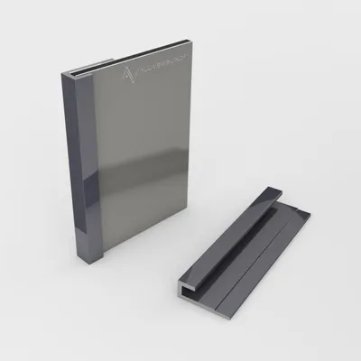 Produktbild von 100cm Abschlussprofil für 3 mm Platten Anthrazit RAL7016