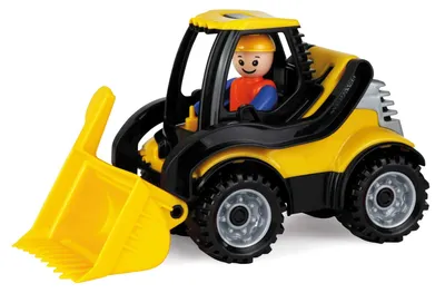 Obrázek produktu pro Lena 01622 - Bagr pro nákladní vozidla, cca 22 cm, žlutá, stříbrná, nakládací zařízení