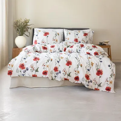 Produktbild von Traumschlaf Bettwäsche Livada 155x220 cm + 80x80 cm red