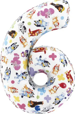 Produktbild von Friends Zahl 6 Folienballon 66 cm