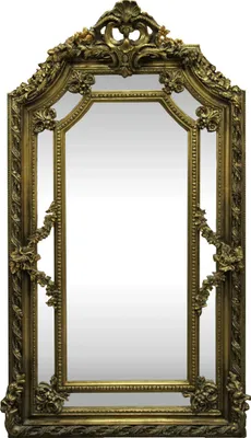 Produktbild von Casa Padrino Barock Wandspiegel Gold 115 x H. 215 cm - Prunkvoller Barock Spiegel mit wunderschönen Verzierungen - Möbel im Barockstil