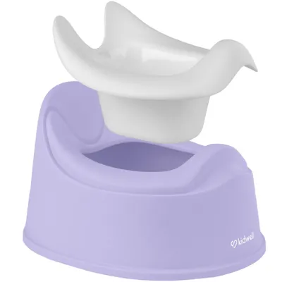 Produktbild von Baby Töpfchen KIDWELL NILO Toilette für Kinder mit Rückenlehne, herausnehmbarem Einsatz & Anti-Rutsch-Füßen LAVENDEL