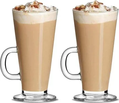 Immagine prodotto di Bicchieri da cappuccino in vetro per bevande calde - 270 ml