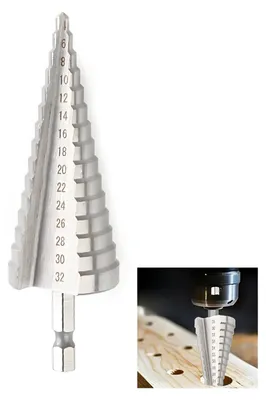 Obrázek produktu pro Fréza na kov, vrták do kovu, šestihranný, s kuželovými vrtáky, 4-32 mm