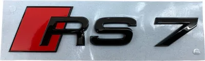 Zdjęcie produktu dla Oryginalny emblemat Audi RS7 S7 A7 Black Edition Emblemat z logo w kolorze czarnym