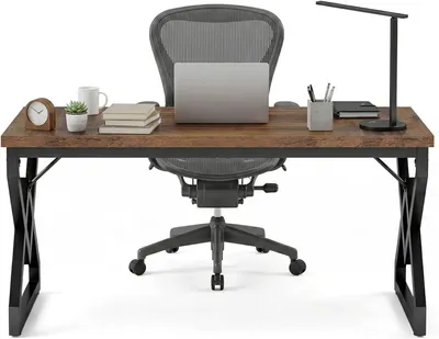 Image de Bureau - Bureau informatique - Bureau d'ordinateur - Bureau industriel - Dimensions : 160 x 80 cm