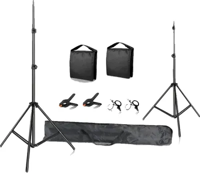 Obrázek produktu pro Fotografický stojan na pozadí, nastavitelný design, přenosná taška, rozměry 2000 × 3000 mm, flexibilní pytel s pískem