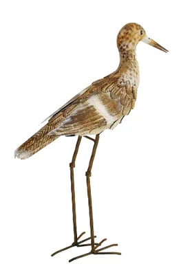 Produktbild von Deko Strandläufer Metall Vogel Fisch Reiher Kranich Garten Teich Figur Skulptur