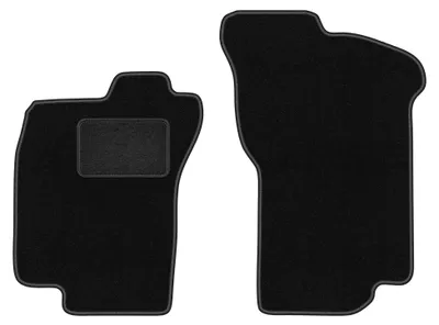 Produktbild von Velours-Fußmatten Vorne für Fiat Tipo I 1988-1995 (Schrägheck) – 2-tlg, Schwarz, passgenau – Wielganizator LUX