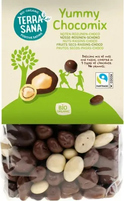 Produktbild von Yummy Chocomix - Nüsse-Rosinen in Schokolade 200g