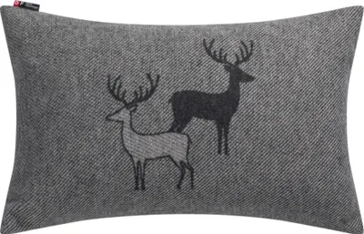 Image de Housse de coussin Hirschrudel couleur anthracite 40x60cm de David Fussenegger