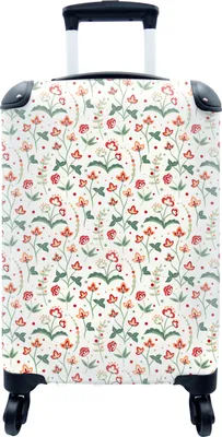 Produktbild von MuchoWow® MuchoWow® Koffer Handgepäck Trolley Rollkoffer Kleine Reisekoffer mit 4 Rollen - Sommer - Blumen - Muster - Cabin Size < 55x40x23 cm & 55x40x20 cm - Fotokoffer - Kabinenkoffer - Boardgepäck