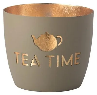 Produktbild von Gift Company Windlicht Madras Tea Time Sandstone/Gold