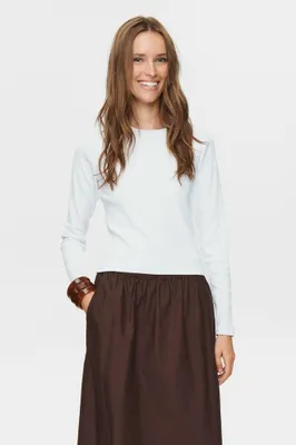 Produktbild von Nümph Rundkragen Langarmshirt für Damen