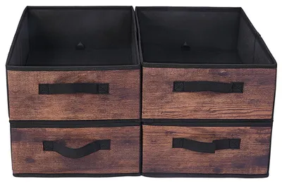 Produktbild von Omgoods – Set aus 4 faltbaren Aufbewahrungsboxen für Kleidung – 39 x 29 x 14 cm