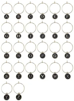 Immagine prodotto di Dailygoods - Segnaposto per bicchieri da vino, confezione da 26 pezzi - Segnaposto per bevande - Etichette