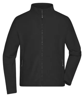 Produktbild von James and Nicholson - Fleecejacke für Herren LT2504 (3XL) (Schwarz)