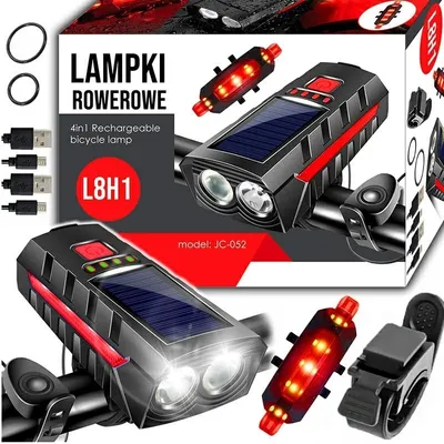 Immagine prodotto di Gotel L8H1 Luce Solare Per Bicicletta Per Manubrio+Posteriore
