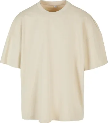 Produktbild von Build Your Brand BY163 | Ultra Heavy Baumwolle Box Tee - Herren T-Shirt - Oversize Fit - Farbe: Sand - Größe: M