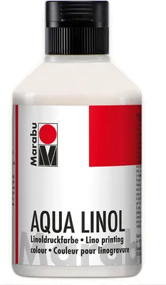 Obrázok produktu pre Marabu Aqua linorytová farba, biela, 250 ml
