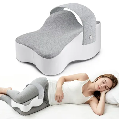 Produktbild von Ergonomisches Kniekissen für Seitenschläfer mit abnehmbarem, waschbarem Bezug