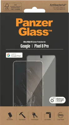 Produktbild von PanzerGlass ® Displayschutz Google Pixel 8 Pro | Ultra-Wide Fit, Google, Google - Pixel 8 Pro, Trockene Anwendung, Kratzresistent, Schockresistent, Transparent, 1 Stück(e)