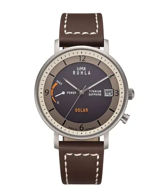 Produktbild von UMR RUHLA-Solar 94101 - Herrenuhr mit VS55A Solaruhrwerk - Titangehäuse satiniert - Power Reserve Anzeige