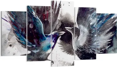 Produktbild von Bild auf Leinwand - Leinwandbild - Vogel Natur Feder - 160x85cm - Wand Bild - Wanddeko - Wandbilder - Leinwanddruck - Bilder - Kunstdruck - Wanddekoration - Leinwand bilder - Wandkunst - EA160x85-3761