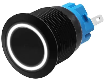 Produktbild von ProRide Metall-Momentanschalter 19 mm 220 V - Spritzwassergeschützt