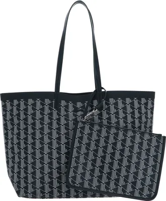 Produktbild von LACOSTE Schultertasche Shopper Zel Shopping Bag Mono Sinople Farine 2 dunkelgrün