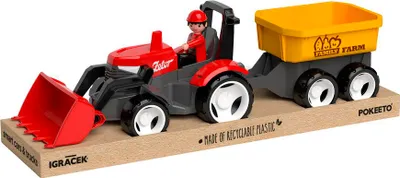 Obrázek produktu pro ECO MultiGO Červený traktor Zetor s radlicí, vlek, Igráček
