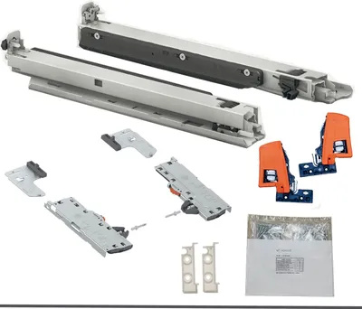 Produktbild von BLUM MOVENTO BLUMOTION S 760H Schubladenschienen, 500mm Bodenmontage Vollauszug 40kg, 1 Paar inkl. Kupplung und TIP-ON