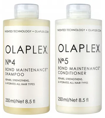 Produktbild von Olaplex Set No.4 und No.5 Shampoo und Conditioner für geschädigtes Haar 2x250 ml
