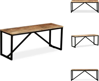 Obrázek produktu pro vidaXL Lavice z masivního mangového dřeva 110 x 35 x 45 cm - Komody a lavice do předsíně