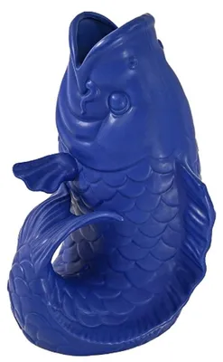 Produktbild von Werner Voß Dekorationsobjekt Vase Blubb Fisch Blau (44cm)